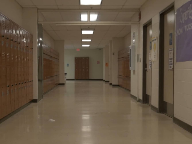 Shots Fired, still frame of school hallway